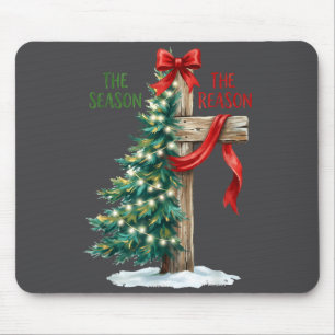 Weihnachtsbaum Die Saison Jesus Kreuz Der Grund X Mousepad