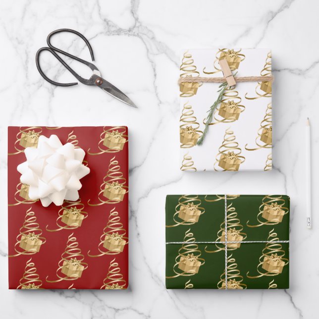 Weihnachtsbaum Dieses Umschlagpapier Blatt von 3 (Vorderseite)