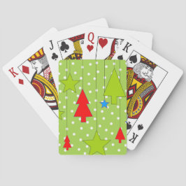 Weihnachtsbaum drucken spielkarten