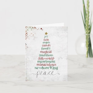 Weihnachtsbaum e atcard feiertagskarte