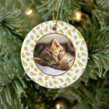 Weihnachtsbaum-Editierbare-Haustier-Foto-Dekoratio