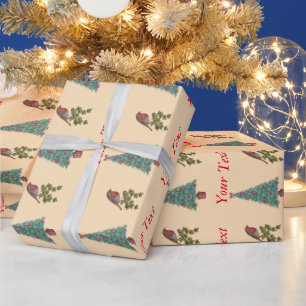 Weihnachtsbaum-Efeu-Blätter saisonal Geschenkpapier