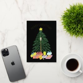 Weihnachtsbaum eingeklappt