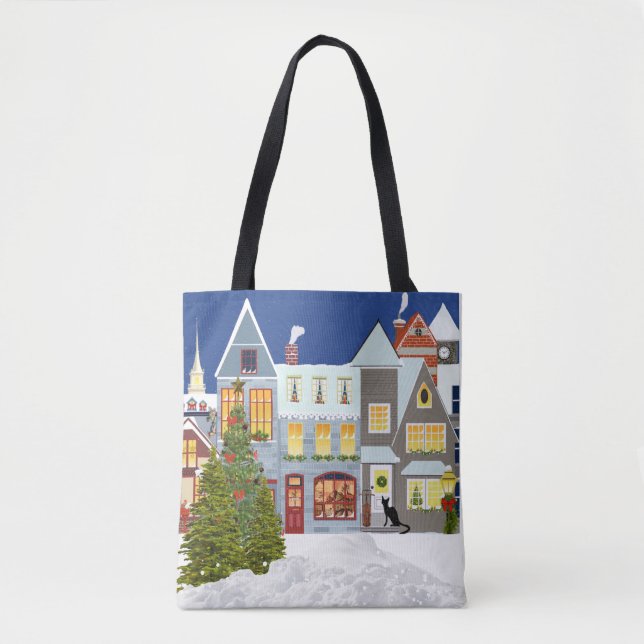 Weihnachtsbaum Einkaufstasche Tasche (Vorderseite)