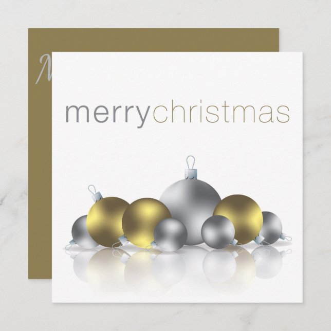 Weihnachtsbaum Einladung (Vorne/Hinten)