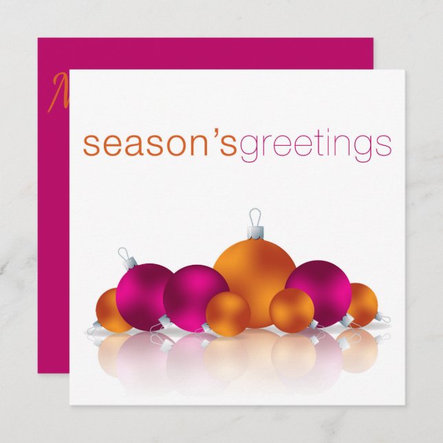 Weihnachtsbaum Einladung (Vorne/Hinten)