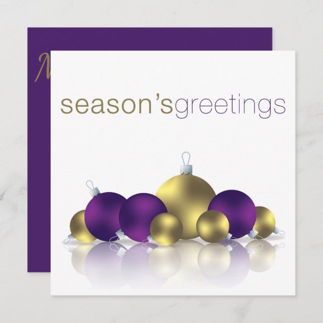 Weihnachtsbaum Einladung (Vorne/Hinten)