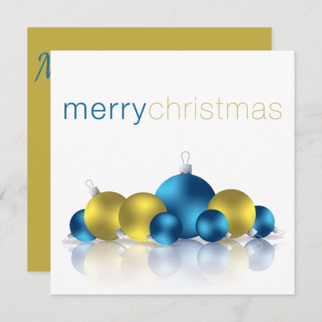 Weihnachtsbaum Einladung (Vorne/Hinten)