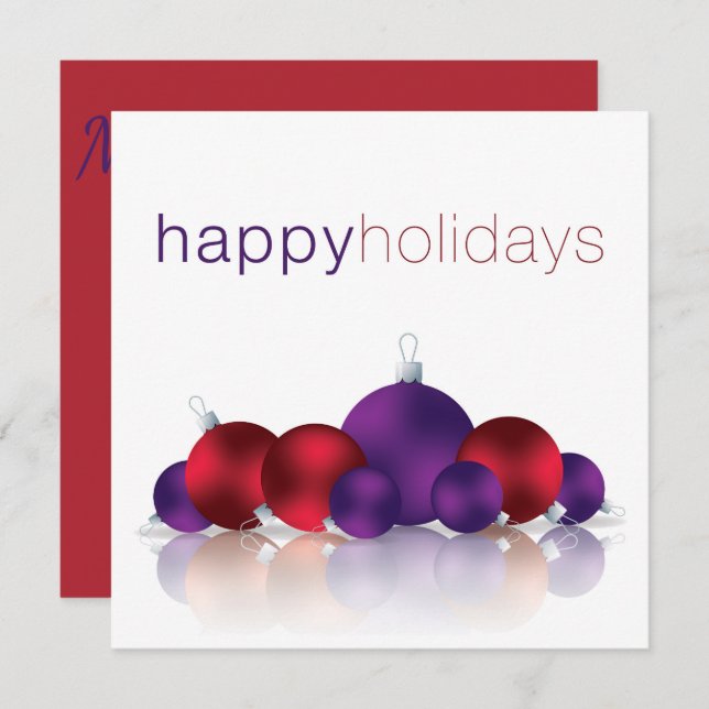 Weihnachtsbaum Einladung (Vorne/Hinten)