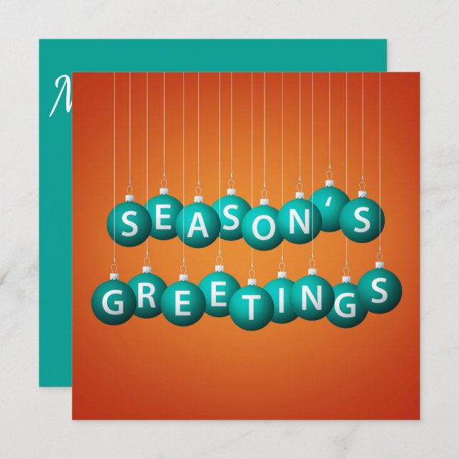 Weihnachtsbaum Einladung (Vorne/Hinten)