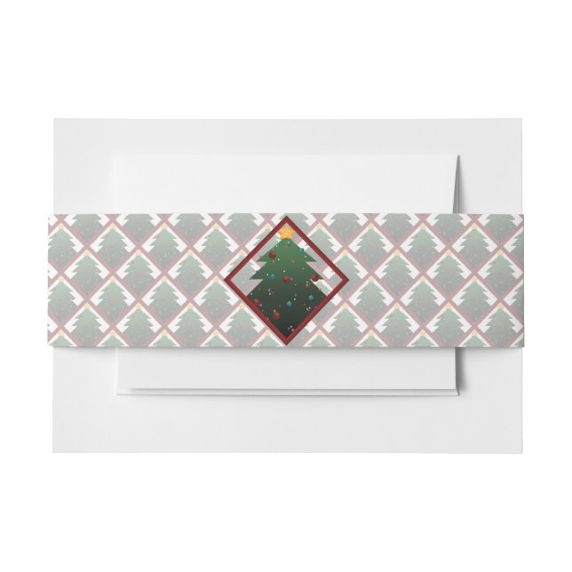 Weihnachtsbaum Einladungsbanderole (Vorderseite Beispiel)