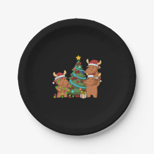 Weihnachtsbaum Elche Geschenke Kinder Weihnachtsso Pappteller