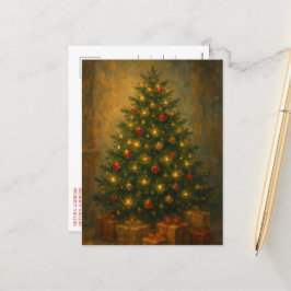 Weihnachtsbaum Elegante Feiertagspostkarte