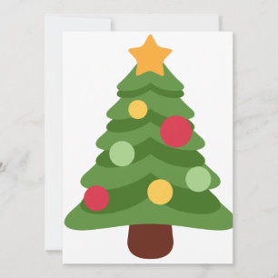 weihnachtsbaum-emojis feiertagskarte