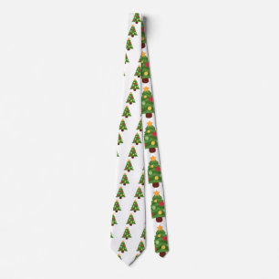 Weihnachtsbaum Emojis Krawatte