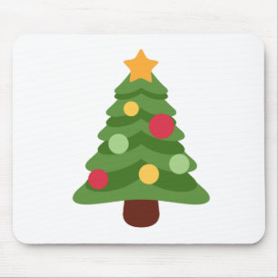 weihnachtsbaum-emojis mousepad
