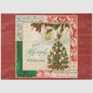 Weihnachtsbaum Engel Oh Heiliger Nacht Familiennam Seidenpapier