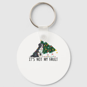 Weihnachtsbaum Es ist nicht mein Fault Border Coll Schlüsselanhänger