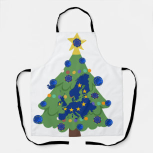 Weihnachtsbaum - Europäische Gewerkschaft   EU Eur Schürze