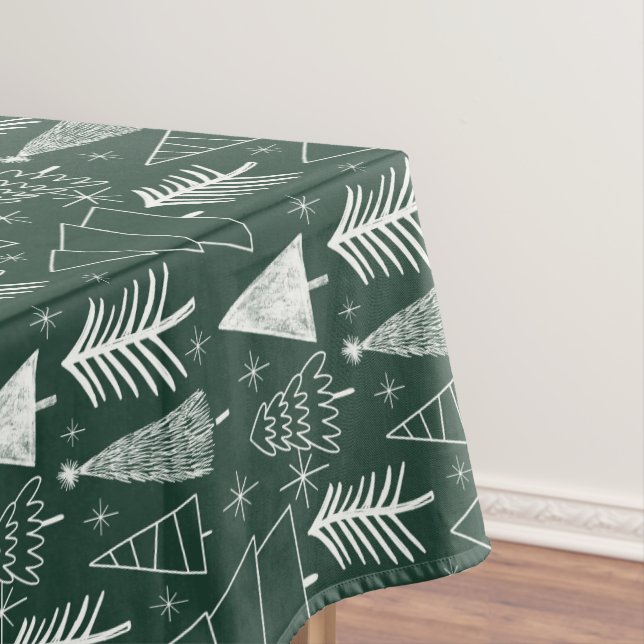 Weihnachtsbaum - Evergreen Tree - Pine Tree Green Tischdecke (Beispiel)