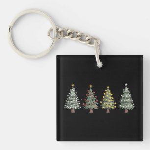 Weihnachtsbaum Feiertagsgeschenk Winter Schlüsselanhänger