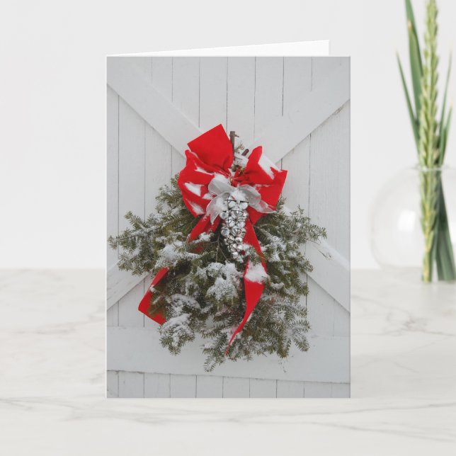 Weihnachtsbaum Feiertagskarte (Vorderseite)