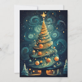 Weihnachtsbaum Feiertagskarte