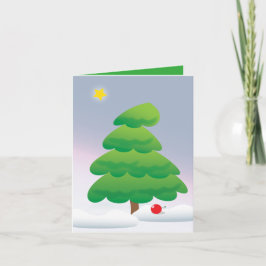 Weihnachtsbaum Feiertagskarte