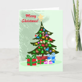 Weihnachtsbaum Feiertagskarte
