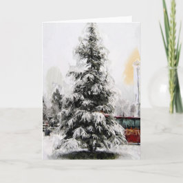 Weihnachtsbaum Feiertagskarte