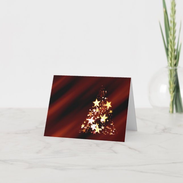 Weihnachtsbaum Feiertagskarte (Vorderseite)