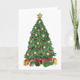 Weihnachtsbaum Feiertagskarte