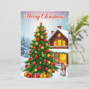 Weihnachtsbaum Feiertagskarte