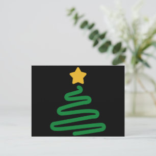 Weihnachtsbaum Feiertagspostkarte