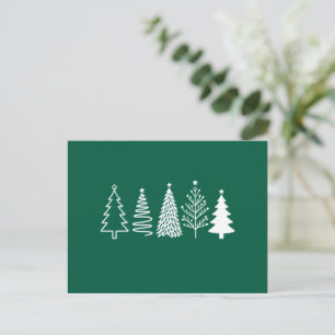 Weihnachtsbaum feiertagspostkarte