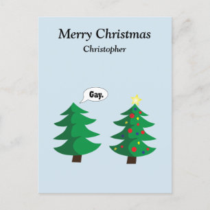 Weihnachtsbaum Feiertagspostkarte