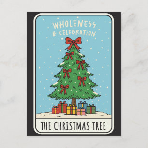 Weihnachtsbaum Festive Feiertagsgeschenke Postkarte