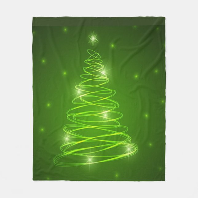 Weihnachtsbaum-Fleece-Decke Fleecedecke (Vorderseite)