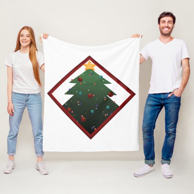 Weihnachtsbaum Fleecedecke (Beispiel)