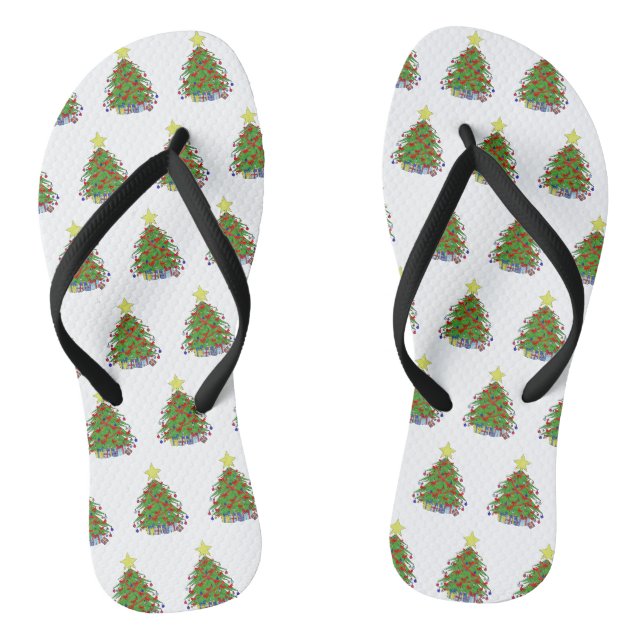 Weihnachtsbaum Flip Flops (Fußbett)