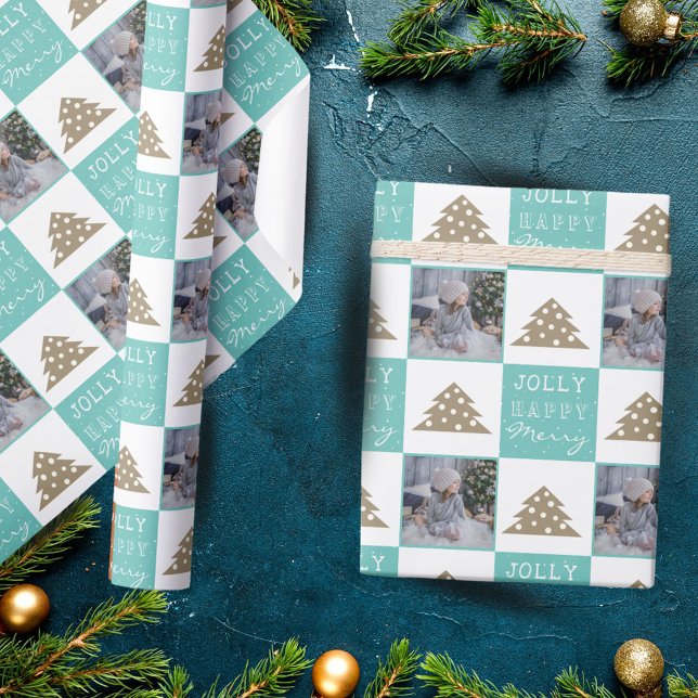 Weihnachtsbaum-Foto Geschenkpapier (Von Creator hochgeladen)