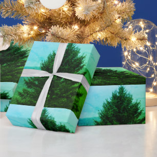 Weihnachtsbaum-Foto Geschenkpapier