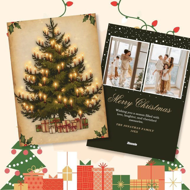 Weihnachtsbaum Foto Weihnachtskarten Feiertagskarte (Von Creator hochgeladen)
