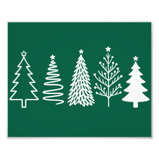 Weihnachtsbaum Fotodruck (Vorne)