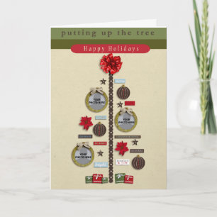 Weihnachtsbaum-Fotokarte Feiertagskarte