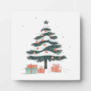 Weihnachtsbaum fotoplatte