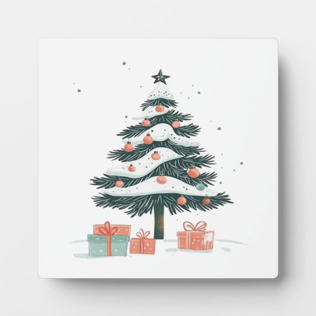Weihnachtsbaum Fotoplatte (Vorderseite)