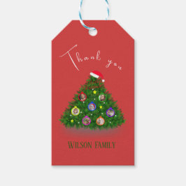 Weihnachtsbaum-Fotos Geschenkanhänger