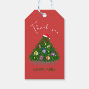 Weihnachtsbaum-Fotos Geschenkanhänger