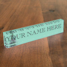 Weihnachtsbaum-Fraktal-Namensschild Namensplakette